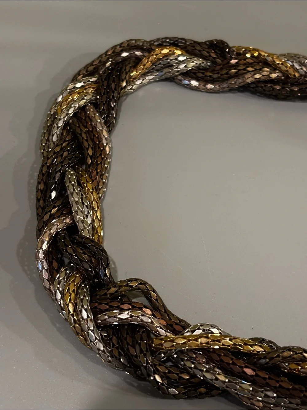 Braided Metallic Multi-Color belt1129